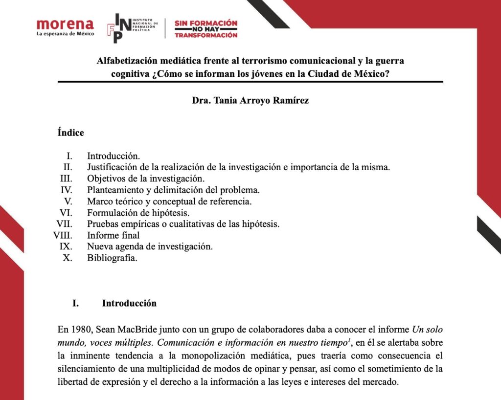 Alfabetización mediática frente al terrorismo comunicacional y la guerra cognitiva ¿Cómo se informan los jóvenes en la Ciudad de México?